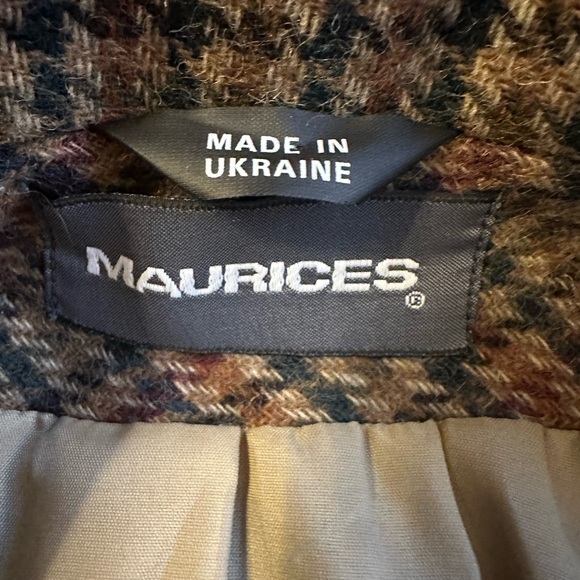 Vintage Maurices Multicolor Checkered Blazer - Picture 3 of 5